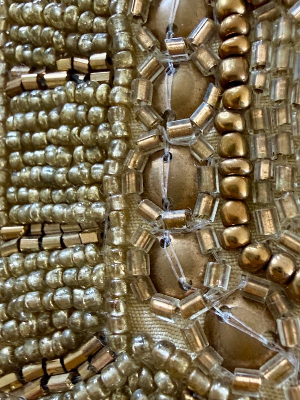 Pier 1 Gold and Brown Beaded Accent Pillows - Pair - Picture 5 of 10